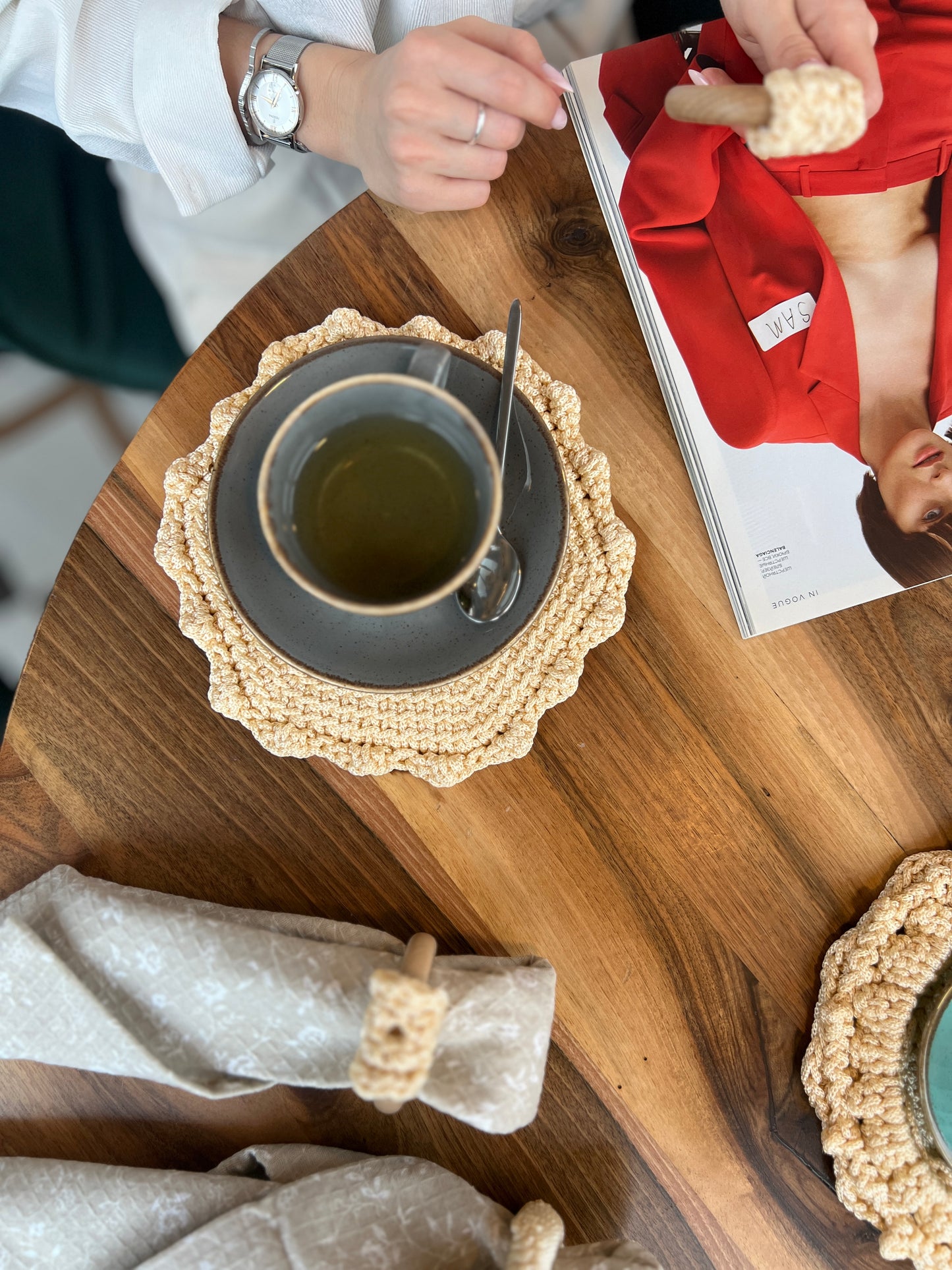 Tea Table Coaster Set