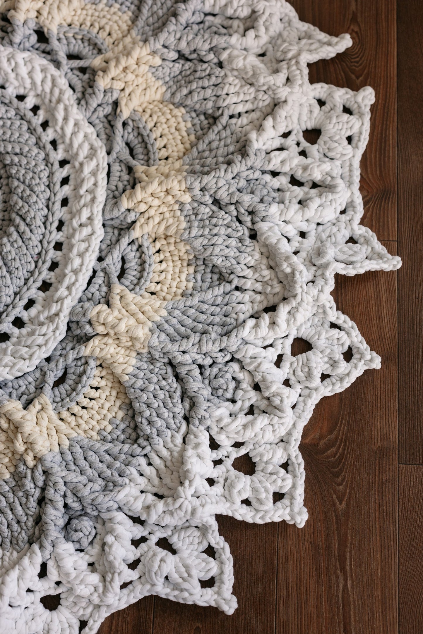 Knitted Round Children's Rug