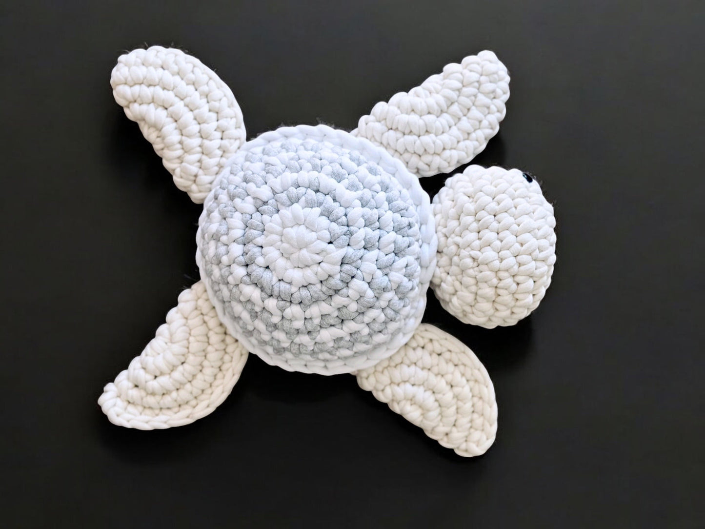 Knitted Turtle Toy with Coloring Page and Painting
