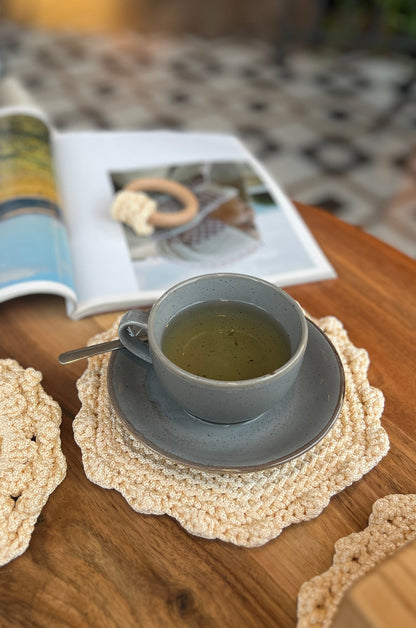 Knitted Coaster for Tea Plate