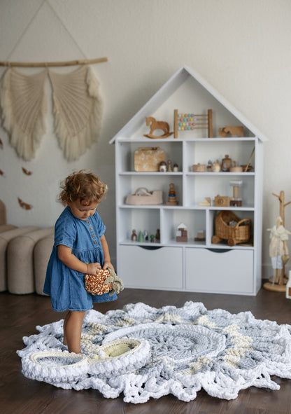 Knitted Round Children's Rug