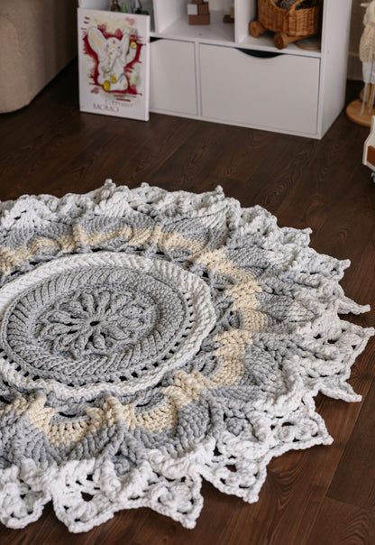 Knitted Round Children's Rug