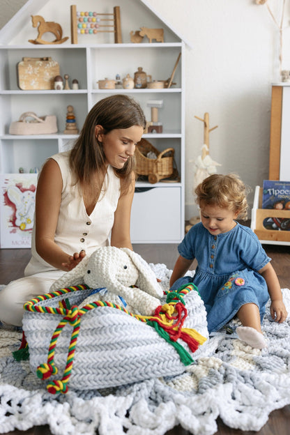 Knitted Round Children's Rug
